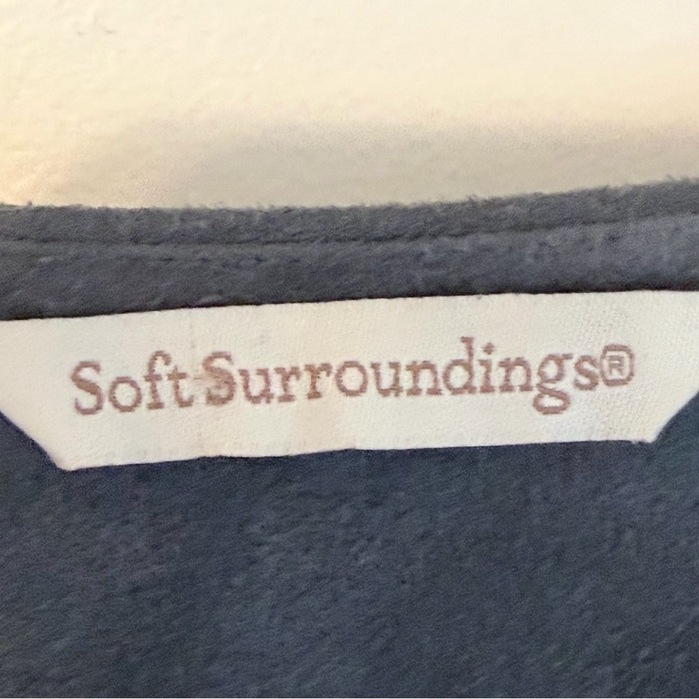 Soft Surroundings Slate Gray Drape Jacket - Picture 5 of 6
